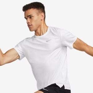 Nike White Performance Running Shirt M